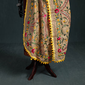 Ranihati Chapa Work Chanderi Silk Hand Embroidery Dupatta 03