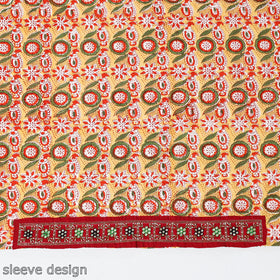 Buy Zardozi Hand Embroidered Sanganeri Cotton Blouse Piece 