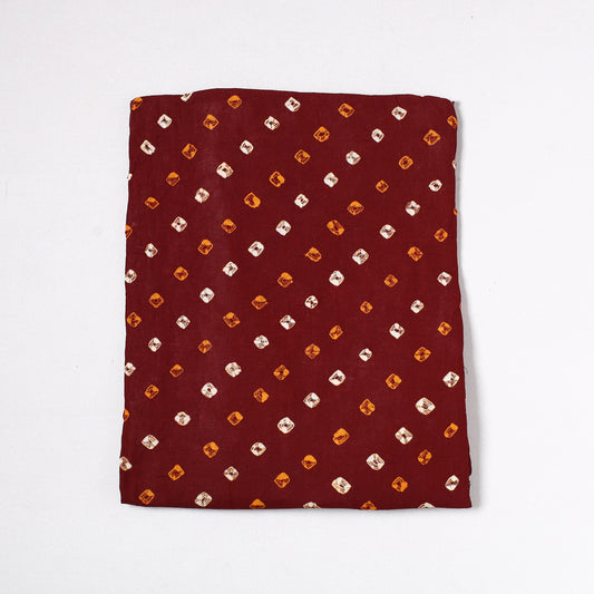 Kutch Bandhani Tie-Dye Satin Cotton Precut Fabric (1 meter) 60