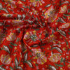 Buy Red Block Print Cotton Sanganeri Fabric