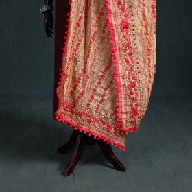 Ranihati Chapa Work Chanderi Silk Hand Embroidery Dupatta 06