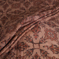Handwoven Merino Wool Pedana Kalamkari Hand Block Print Natural Dyed Fabric 24