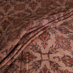 Handwoven Merino Wool Pedana Kalamkari Hand Block Print Natural Dyed Fabric 24