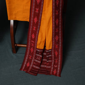Handloom Cotton 3pc Unstitched Sambalpuri Ikat Dress Material Suit Set 18