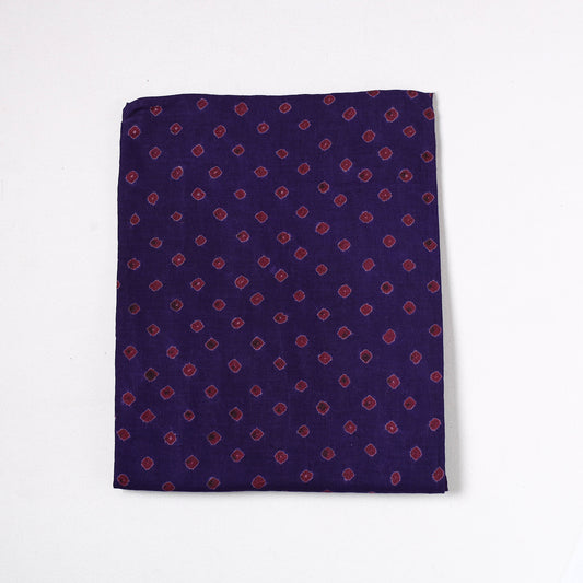 Kutch Bandhani Tie-Dye Satin Cotton Precut Fabric (1.3 meter) 65