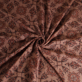 Handwoven Merino Wool Pedana Kalamkari Hand Block Print Natural Dyed Fabric 24