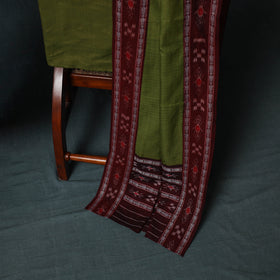 Handloom Cotton 3pc Unstitched Sambalpuri Ikat Dress Material Suit Set 19