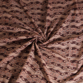 Handwoven Merino Wool Pedana Kalamkari Hand Block Print Natural Dyed Fabric 21