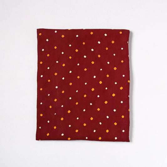 Kutch Bandhani Tie-Dye Satin Cotton Precut Fabric 74