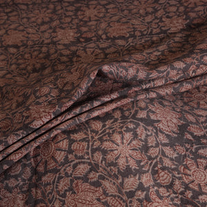 Handwoven Merino Wool Pedana Kalamkari Hand Block Print Natural Dyed Fabric 20