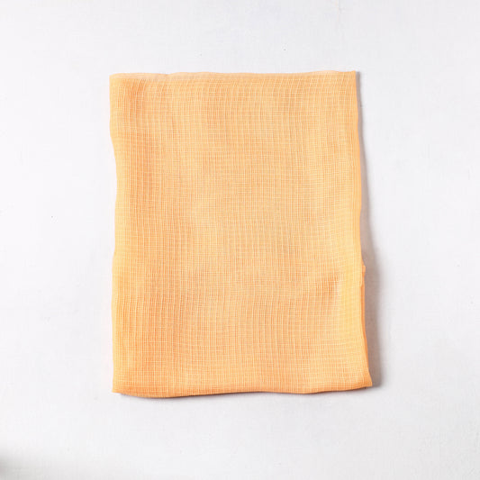 Orange - Kota Doria Weave Plain Cotton Precut Fabric (0.9 meter) 65