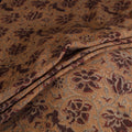 Handwoven Merino Wool Pedana Kalamkari Hand Block Print Natural Dyed Fabric 19