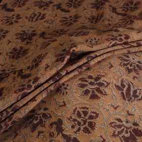 Handwoven Merino Wool Pedana Kalamkari Hand Block Print Natural Dyed Fabric 19