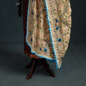 Ranihati Chapa Work Chanderi Silk Hand Embroidery Dupatta 16