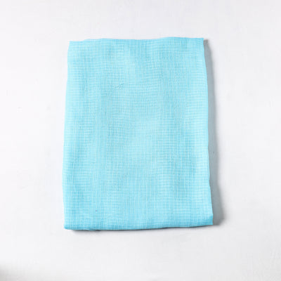Blue - Kota Doria Weave Plain Cotton Precut Fabric (1.8 meter) 69