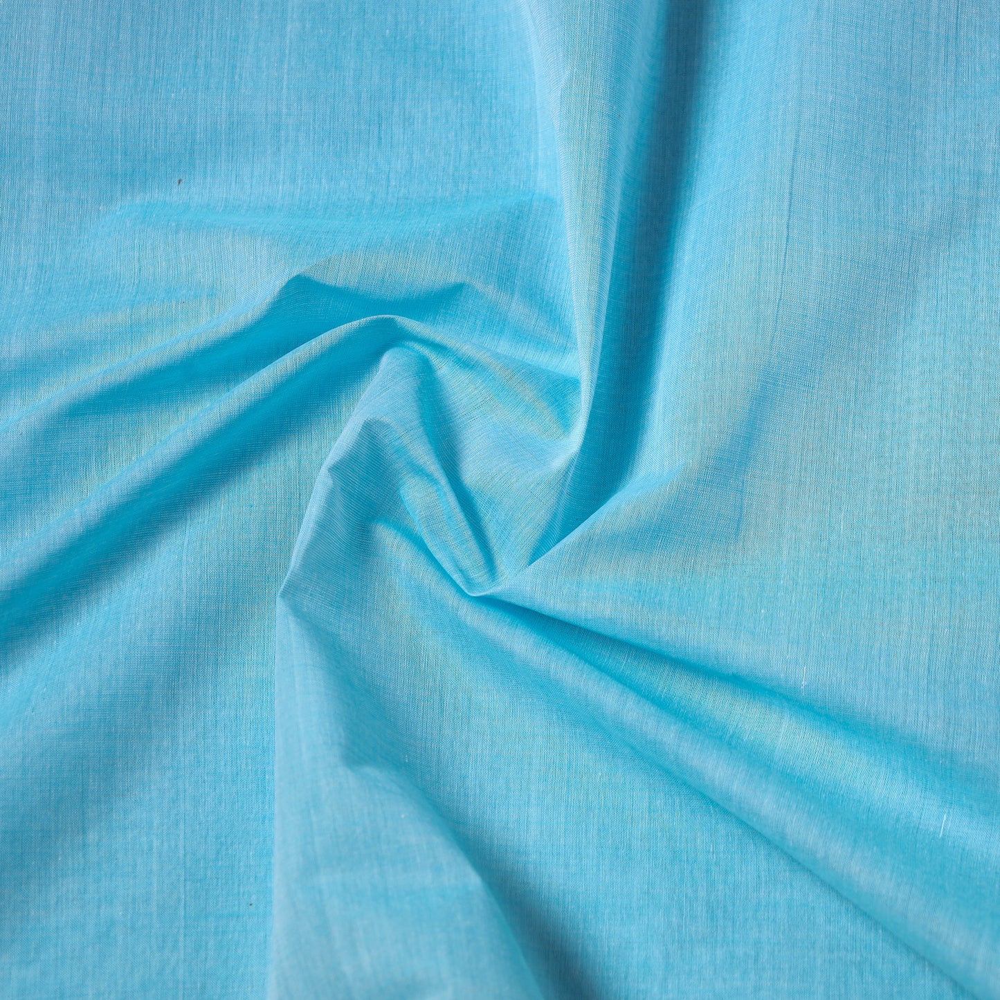 Blue - Mangalagiri Handloom Cotton Nizam Zari Border Fabric 04