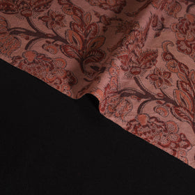 Handwoven Merino Wool Pedana Kalamkari Hand Block Print Natural Dyed Fabric 18