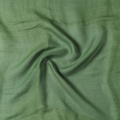 Green - Kota Doria Weave Plain Cotton Precut Fabric (1.2 meter) 70