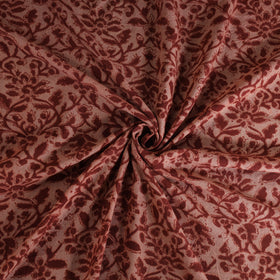 Handwoven Merino Wool Pedana Kalamkari Hand Block Print Natural Dyed Fabric 17