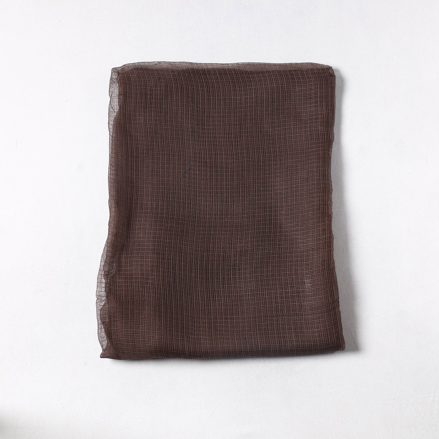 Brown - Kota Doria Weave Plain Cotton Precut Fabric (1 meter) 71