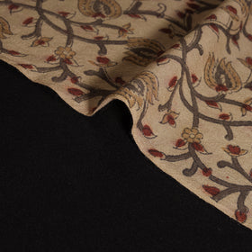 Handwoven Merino Wool Pedana Kalamkari Hand Block Print Natural Dyed Fabric 16