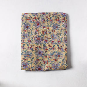 Sanganeri Block Printed Kota Doria Cotton Precut Fabric (3 meter) 76