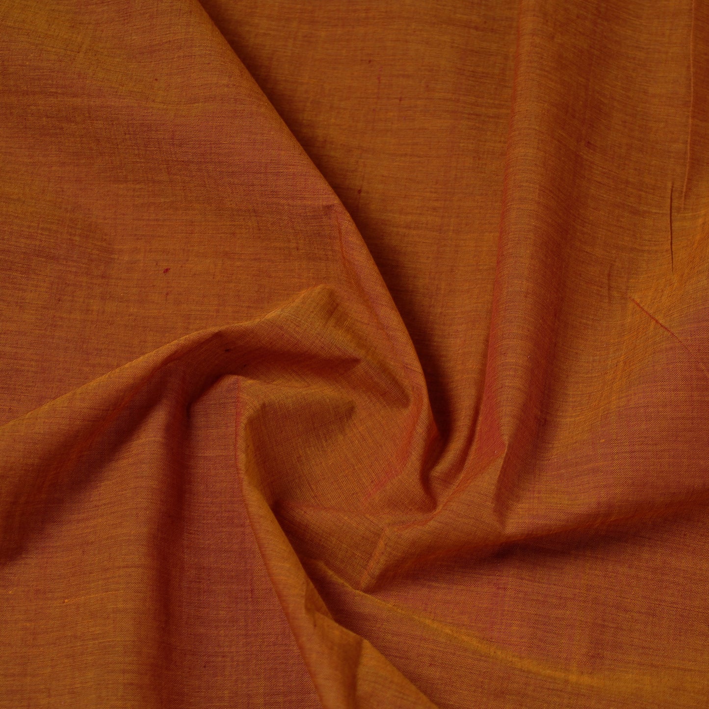 Orange - Mangalagiri Handloom Cotton Nizam Zari Border Fabric 09