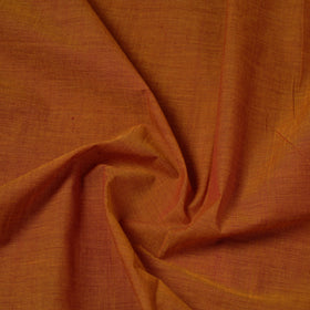 Orange Mangalagiri Cotton Fabric with Zari Border 