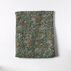 Green - Sanganeri Block Printed Kota Doria Cotton Precut Fabric (3 meter) 78