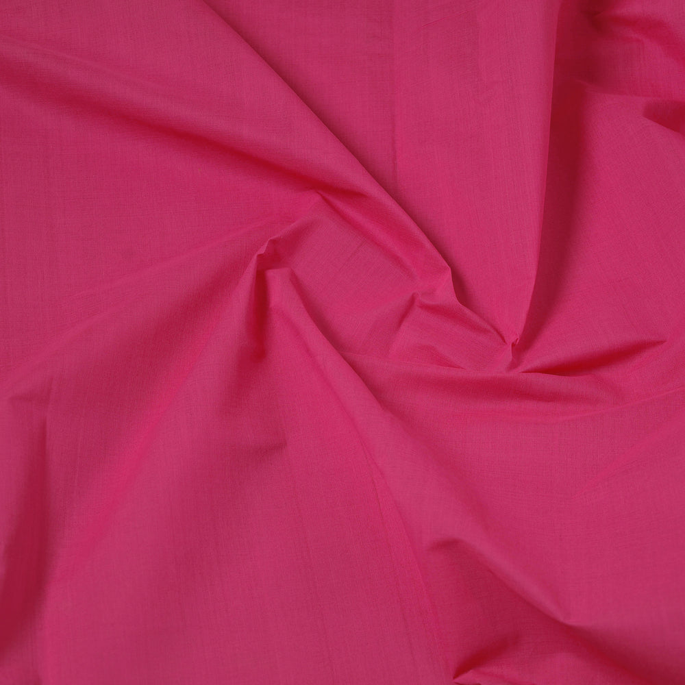 Pink - Mangalagiri Handloom Cotton Nizam Zari Border Fabric 10