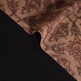 Handwoven Merino Wool Pedana Kalamkari Hand Block Print Natural Dyed Fabric 15