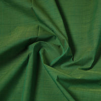 Green - Mangalagiri Handloom Cotton Nizam Zari Border Fabric 13