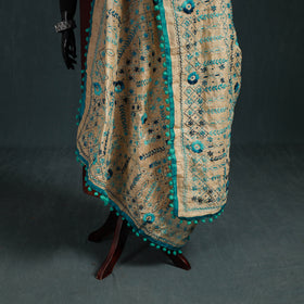 Ranihati Chapa Work Chanderi Silk Hand Embroidery Dupatta 25