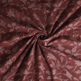 Handwoven Merino Wool Pedana Kalamkari Hand Block Print Natural Dyed Fabric 13