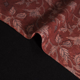 Handwoven Merino Wool Pedana Kalamkari Hand Block Print Natural Dyed Fabric 13