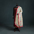 Ranihati Chapa Work Chanderi Silk Hand Embroidery Dupatta 28