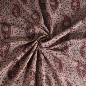 Handwoven Merino Wool Pedana Kalamkari Hand Block Print Natural Dyed Fabric 11