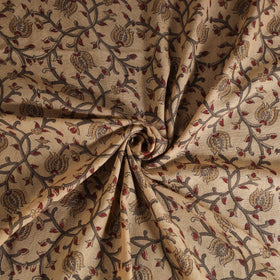 Handwoven Merino Wool Pedana Kalamkari Hand Block Print Natural Dyed Fabric 10