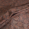 Handwoven Merino Wool Pedana Kalamkari Hand Block Print Natural Dyed Fabric 07