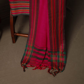 Dharwad Cotton 3pc Unstitched Dress Material Suit Set with Woven Border 74