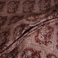 Handwoven Merino Wool Pedana Kalamkari Hand Block Print Natural Dyed Fabric 06