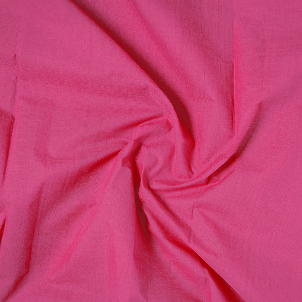 Pink - Mangalagiri Handloom Cotton Nizam Zari Border Fabric 23