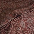 Handwoven Merino Wool Pedana Kalamkari Hand Block Print Natural Dyed Fabric 04