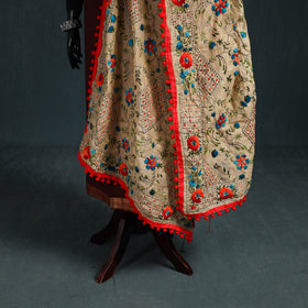 Ranihati Chapa Work Chanderi Silk Hand Embroidery Dupatta 36