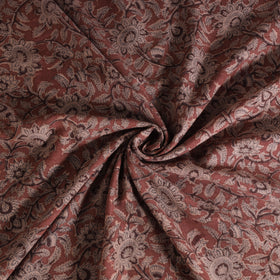Handwoven Merino Wool Pedana Kalamkari Hand Block Print Natural Dyed Fabric 04