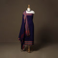 Dharwad Cotton 3pc Unstitched Dress Material Suit Set with Woven Border 71