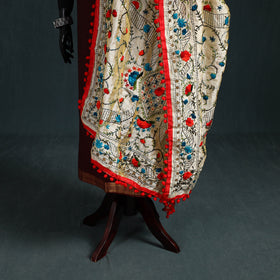 Ranihati Chapa Work Chanderi Silk Hand Embroidery Dupatta 37