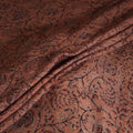 Handwoven Merino Wool Pedana Kalamkari Hand Block Print Natural Dyed Fabric 03