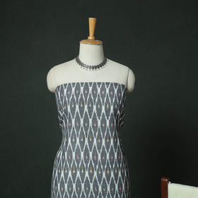 Pochampally Ikat Woven Cotton 3pc Unstitched Dress Material Suit Set 06