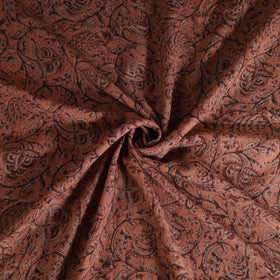 Handwoven Merino Wool Pedana Kalamkari Hand Block Print Natural Dyed Fabric 03